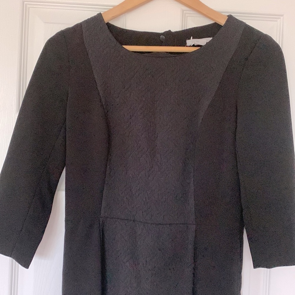 Black Half Sleeve Sheath Dress